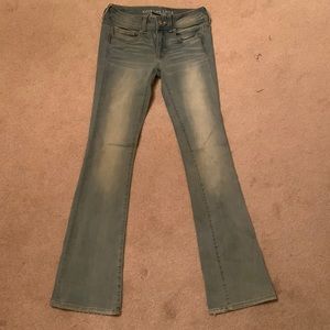 American Eagle “Kick Boot” Blue Jeans